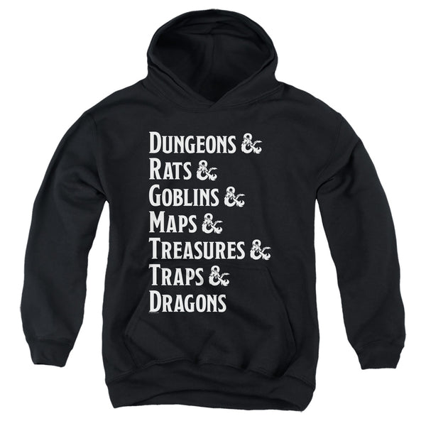 Dungeons And Dragons - Dungeon List Youth Hooded Sweatshirt