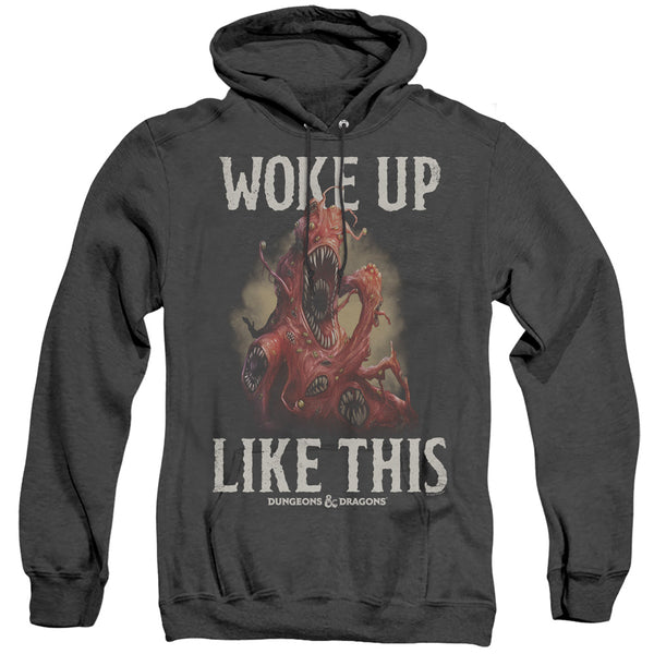 Dungeons And Dragons - Woke Like This Adult Heather Hoodie