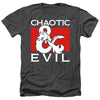 Dungeons And Dragons - Chaotic Evil Adult Regular Fit Heather Short Sleeve
