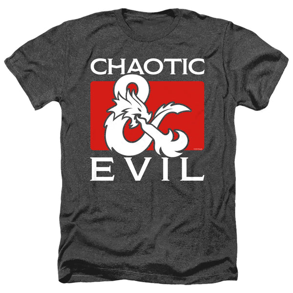 Dungeons And Dragons - Chaotic Evil Adult Regular Fit Heather Short Sleeve