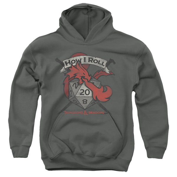 Dungeons And Dragons - How I Roll D And D Youth Hooded Sweatshirt