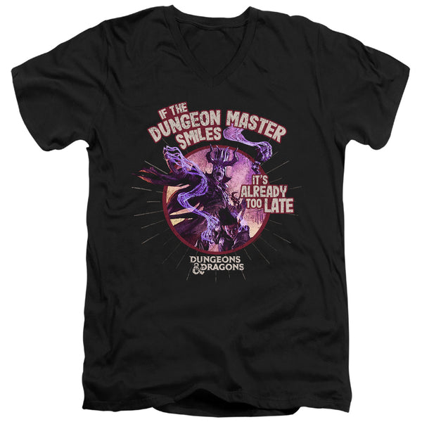 Dungeons And Dragons - Dungeon Master Smiles Adult Slim Fit V Neck Cotton