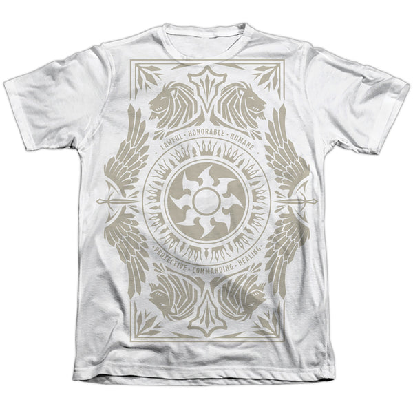 Magic The Gathering - White Mana Adult Regular Fit Short Sleeve 65 - 35 Poly - Cotton
