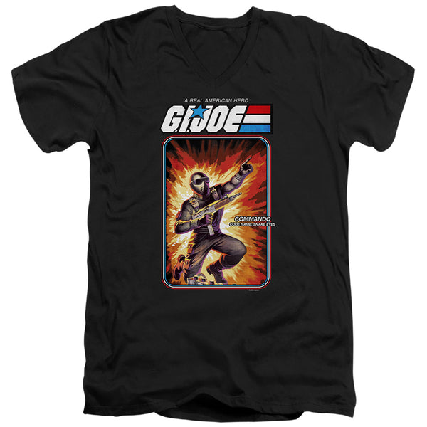 G.I. Joe - Snake Eyes Card Adult Slim Fit V Neck Cotton