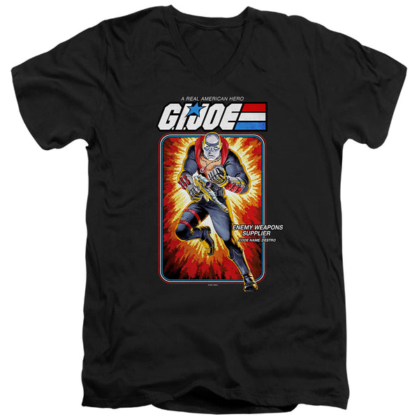 G.I. Joe - Destro Card Adult Slim Fit V Neck Cotton