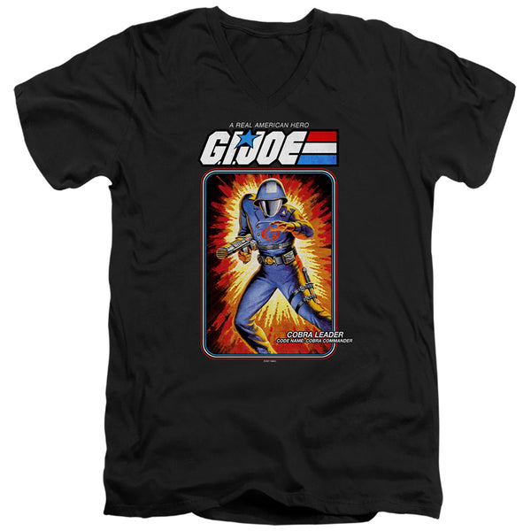 G.I. Joe - Cobra Commander Card Adult Slim Fit V Neck Cotton