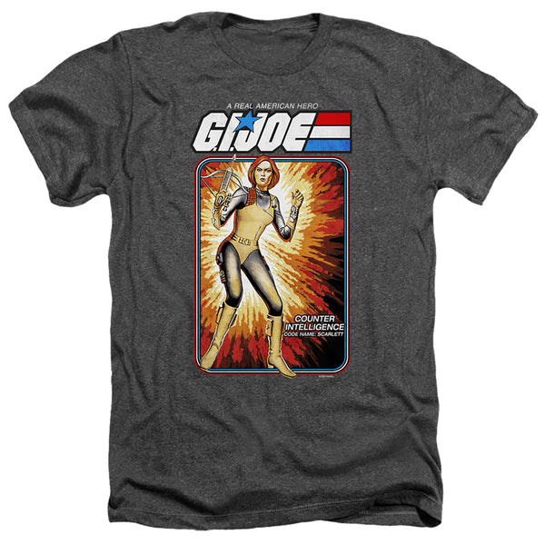 G.I. Joe - Scarlett Card Adult Regular Fit Heather Short Sleeve