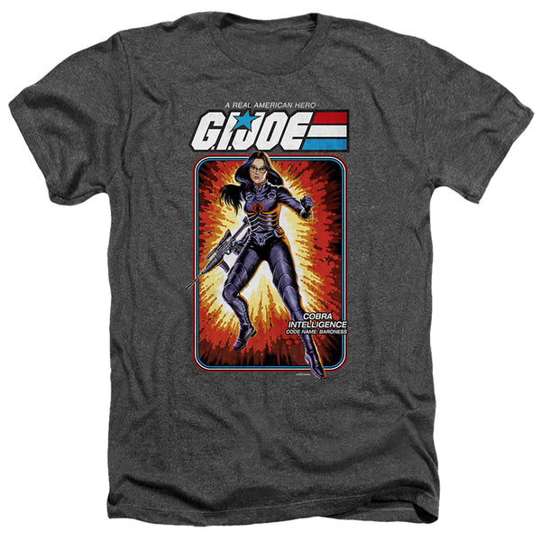 G.I. Joe - Baroness Card Adult Regular Fit Heather Short Sleeve