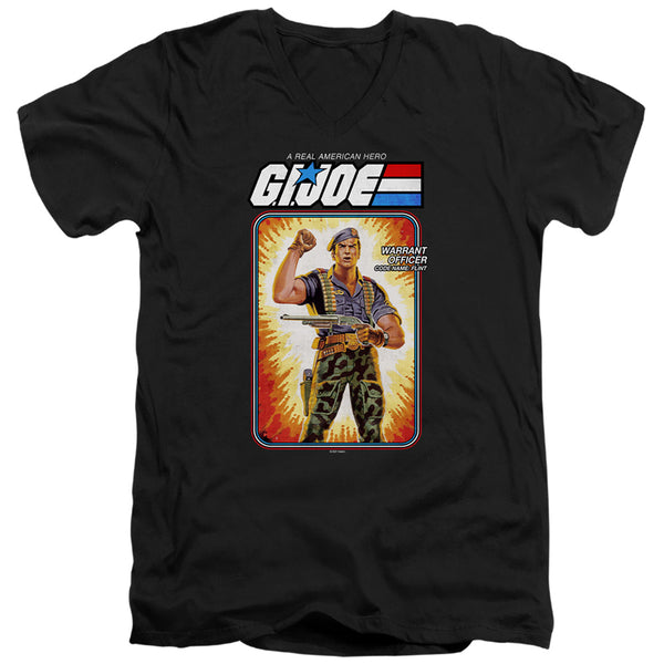 G.I. Joe - Flint Card Adult Slim Fit V Neck Cotton