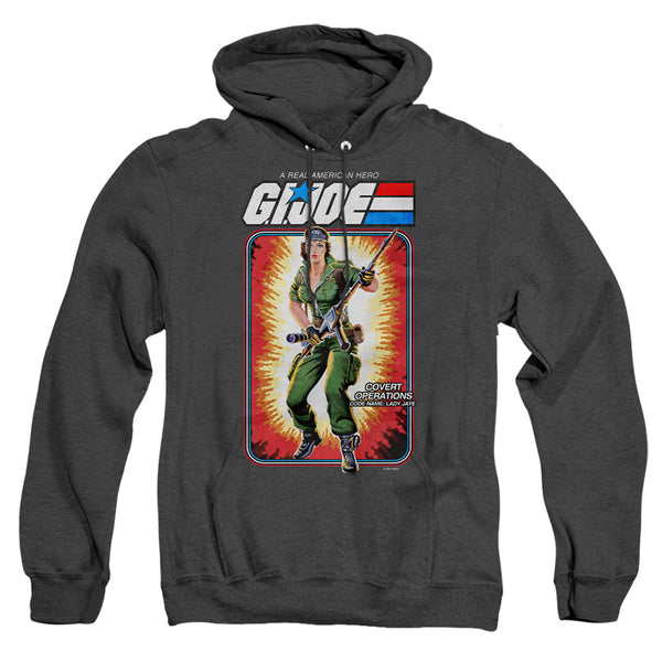 G.I. Joe - Lady Jaye Card Adult Heather Hoodie