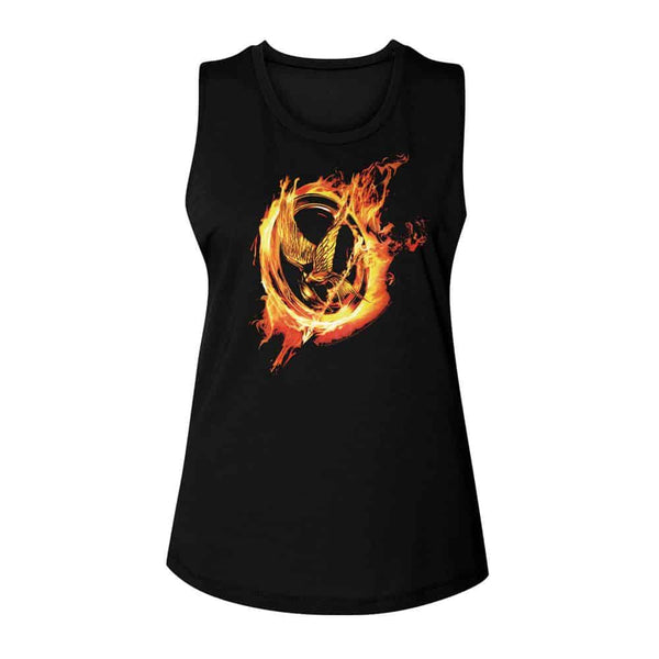 Hunger Games Pin-Ladies Muscle Tank