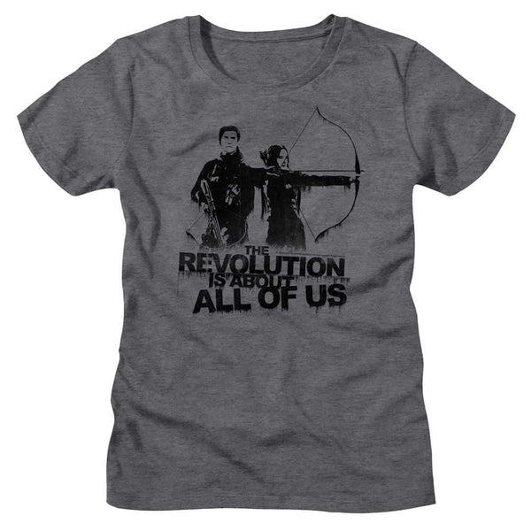 Hunger Games About All Of Us-Ladies S/S Tshirt