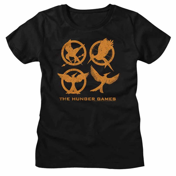 Hunger Games Emblems-Ladies S/S Tshirt