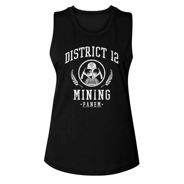 Hunger Games D12 Mining-Ladies Muscle Tank