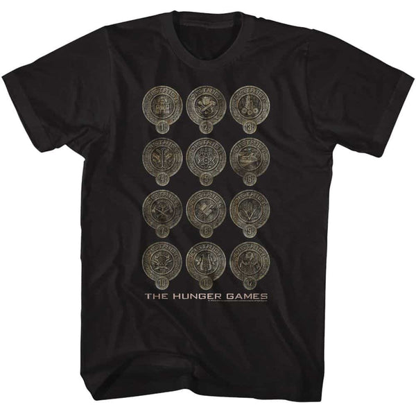 Hunger Games District Badges- S/S Tshirt