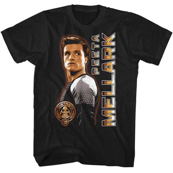 Hunger Games Peeta Vertical Text- S/S Tshirt