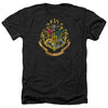 Harry Potter - Hogwarts School Crest Adult Regular Fit Heather Short Sleeve