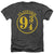 Harry Potter - 9 3 - 4 Adult Regular Fit Heather Short Sleeve