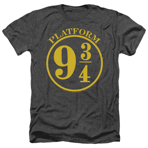 Harry Potter - 9 3 - 4 Adult Regular Fit Heather Short Sleeve