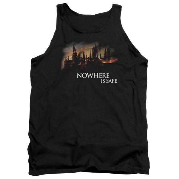 Harry Potter - Burning Hogwarts Adult Tank Top