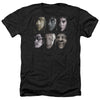 Harry Potter - Horizontal Heads Adult Regular Fit Heather Short Sleeve