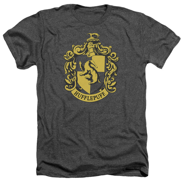 Harry Potter - Hufflepuff Crest Adult Regular Fit Heather Short Sleeve