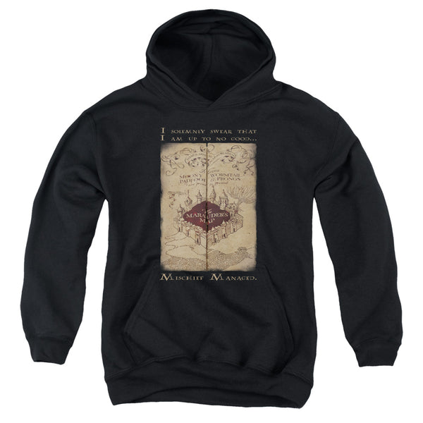 Harry Potter - Marauders Map Words Youth Hooded Sweatshirt