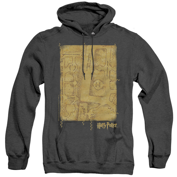 Harry Potter - Marauders Map Interior Adult Heather Hoodie