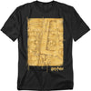 Harry Potter - Marauders Map Interior Adult Regular Fit Short Sleeve