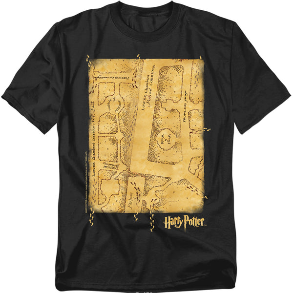 Harry Potter - Marauders Map Interior Adult Regular Fit Short Sleeve