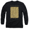 Harry Potter - Marauders Map Interior Words Adult Long Sleeve