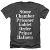 Harry Potter - Titles Adult Regular Fit Heather Short Sleeve