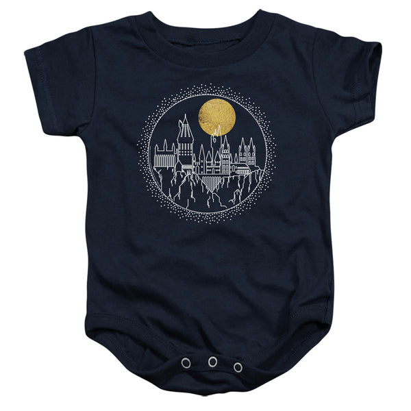 Harry Potter - Hogwarts Full Moon Line Art Infant Snapsuit