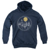 Harry Potter - Hogwarts Full Moon Line Art Youth Hooded Sweatshirt