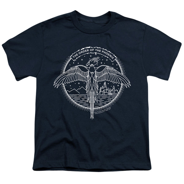 Harry Potter - The Order Of The Phoenix Circle Line Art Youth Short Sleeve