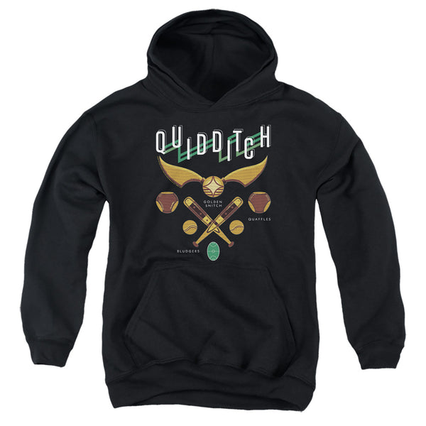 Harry Potter - Quidditch Equipment Logo Youth Hooded Sweatshirt