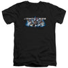 Infinite Crisis - IC Blue Adult Slim Fit V Neck Cotton