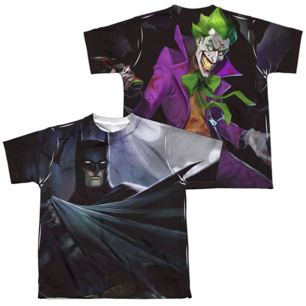 Infinite Crisis - Batman Vs Joker (Front - Back Print) Youth Short Sleeve 100% Poly