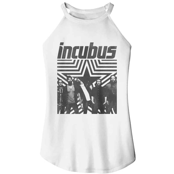 Incubus Star Background-Ladies Sleeveless Rocker Tank