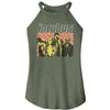 Incubus Swirl Background-Ladies Sleeveless Rocker Tank