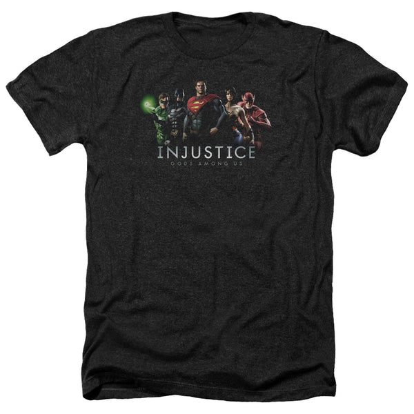 Injustice Gods Among Us - Injustice League Adult Regular Fit Heather Short Sleeve