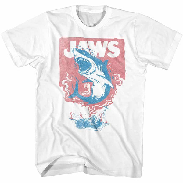 Shark & Boat Fire- S/S Tshirt