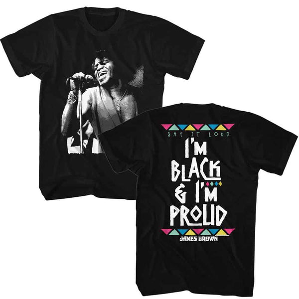 James Brown Black And Proud- S/S Tshirt 2-Sided