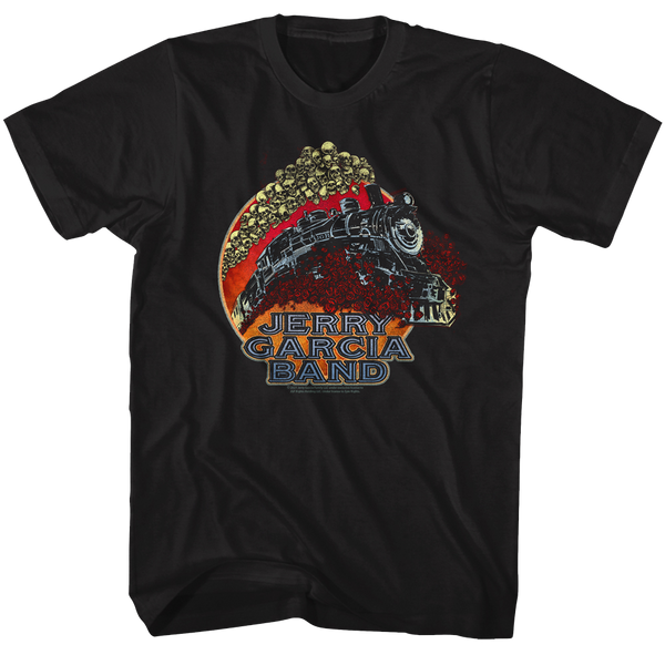 Train And Skulls - Jerry Garcia T-Shirt