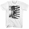 Jerry Garcia Flag Bw- S/S Tshirt