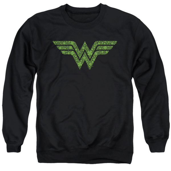 Wonder Woman - St. Patrick's Day Shamrock Logo Adult Crewneck Sweatshirt