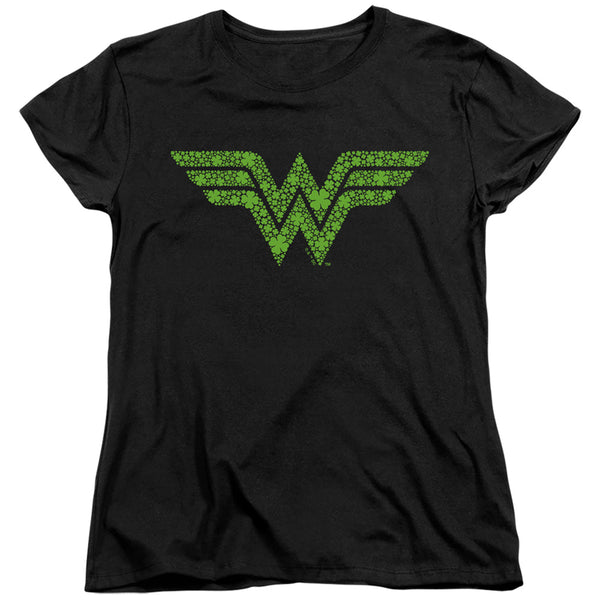 Wonder Woman - St. Patrick's Day Shamrock Logo Women's Short Sleeve