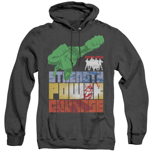 JLA - Heroic Qualities Adult Heather Hoodie