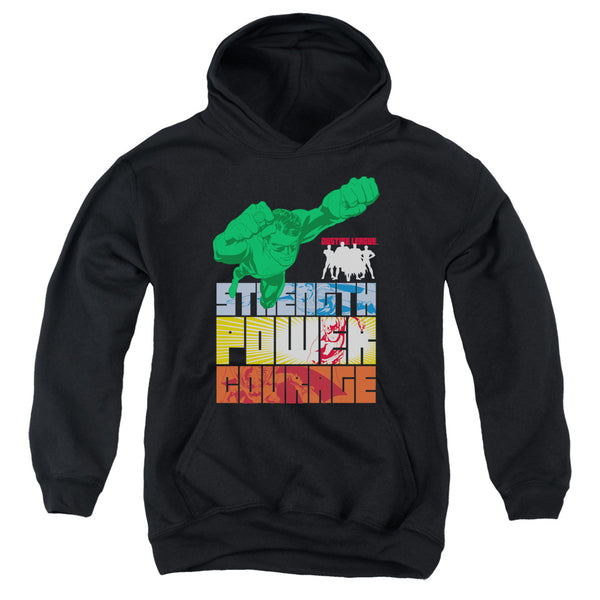 JLA - Heroic Qualities Youth Hooded Sweatshirt