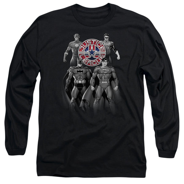 JLA - Shades Of Gray Adult Long Sleeve